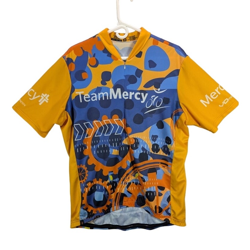 Cycling Jersey Mens 2xl Vomax Bike Bicycle Gears Outdoor Sports Athletic Preppy